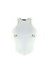 Stunning Piercing Detail Ribbed Top